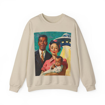Family UFO Sweatshirt - Afrocentric Art by The Trini Gee