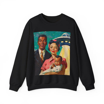 Family UFO Sweatshirt - Afrocentric Art by The Trini Gee