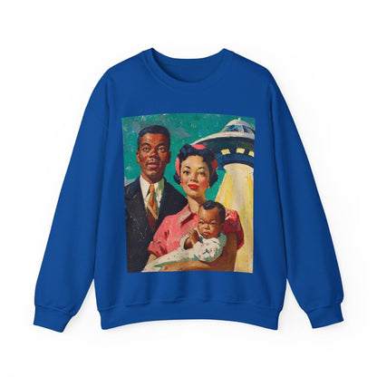 Family UFO Sweatshirt - Afrocentric Art by The Trini Gee