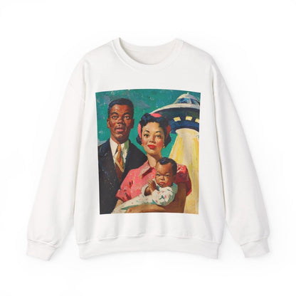Family UFO Sweatshirt - Afrocentric Art by The Trini Gee