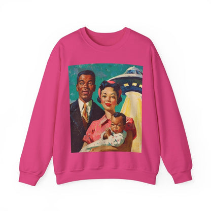 Family UFO Sweatshirt - Afrocentric Art by The Trini Gee