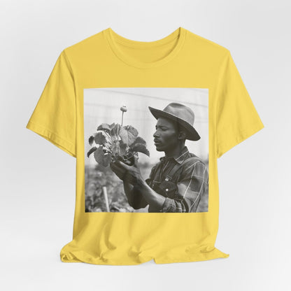 Farmer with Plant Shirt - Afrocentric Art by The Trini Gee