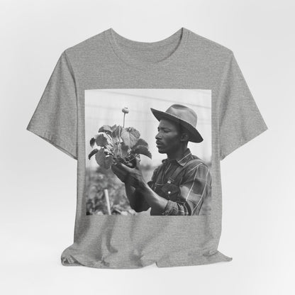Farmer with Plant Shirt - Afrocentric Art by The Trini Gee