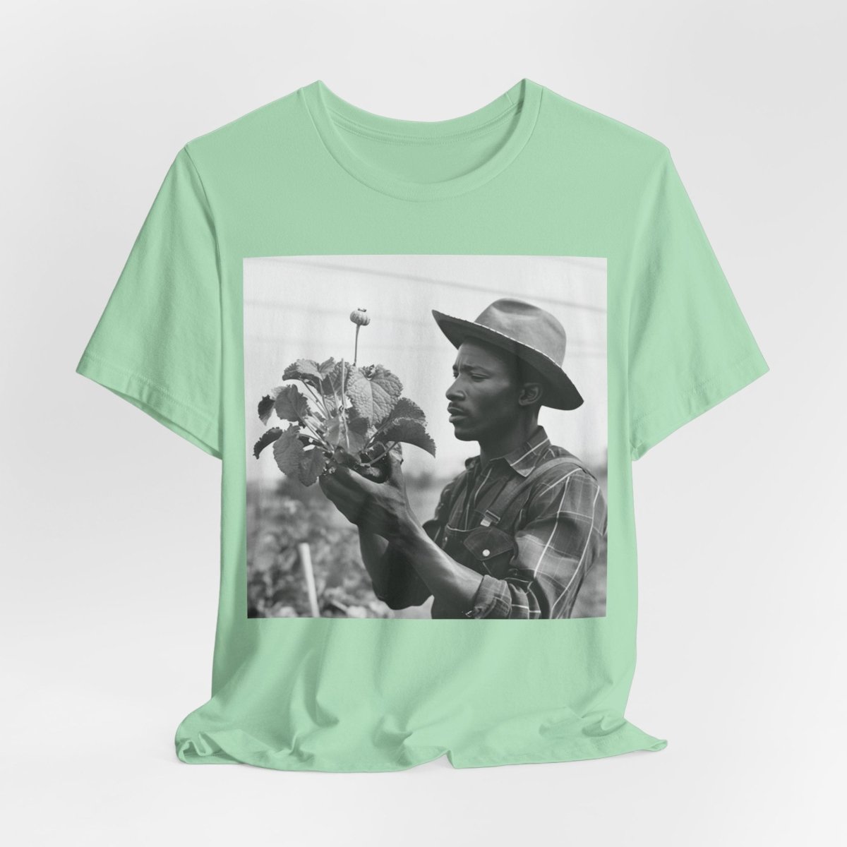 Farmer with Plant Shirt - Afrocentric Art by The Trini Gee