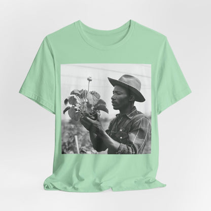 Farmer with Plant Shirt - Afrocentric Art by The Trini Gee