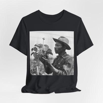 Farmer with Plant Shirt - Afrocentric Art by The Trini Gee