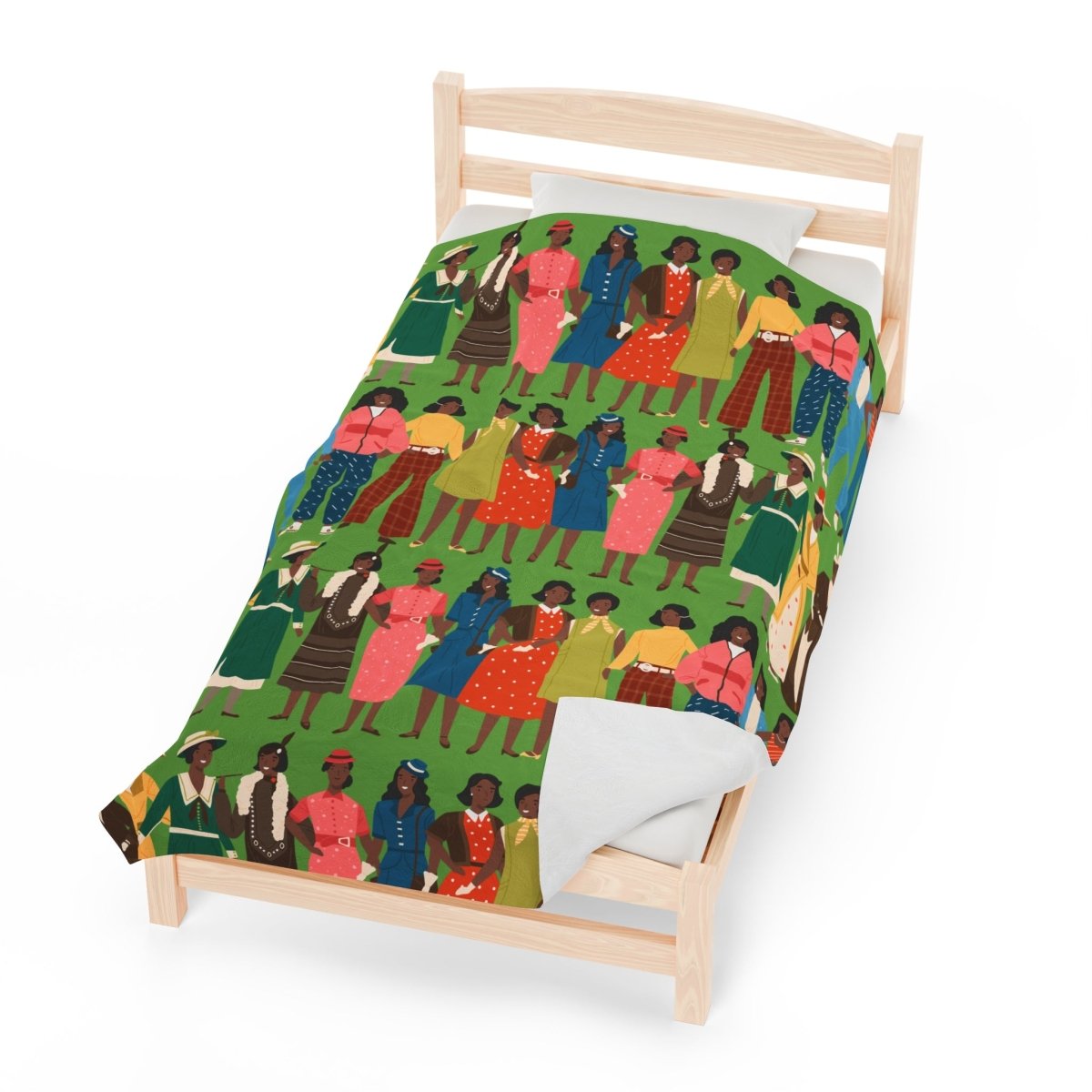 Fashion Decades Blanket - Afrocentric Art by The Trini Gee