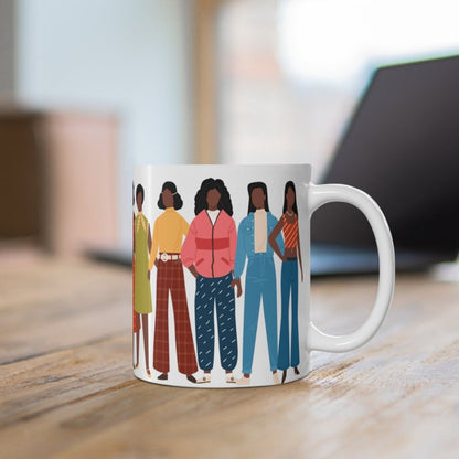 Fashion Decades Mug - Afrocentric Art by The Trini Gee