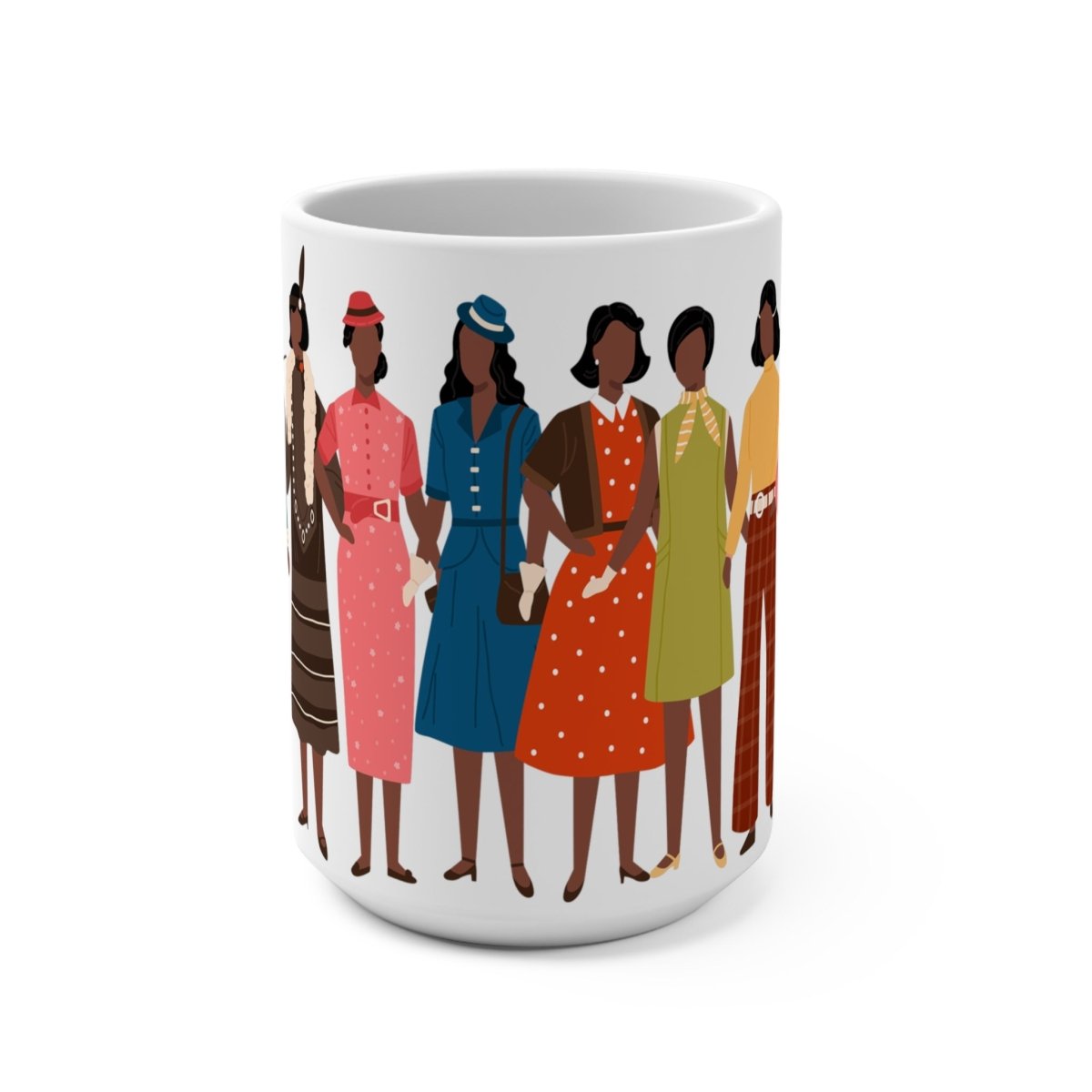 Fashion Decades Mug - Afrocentric Art by The Trini Gee