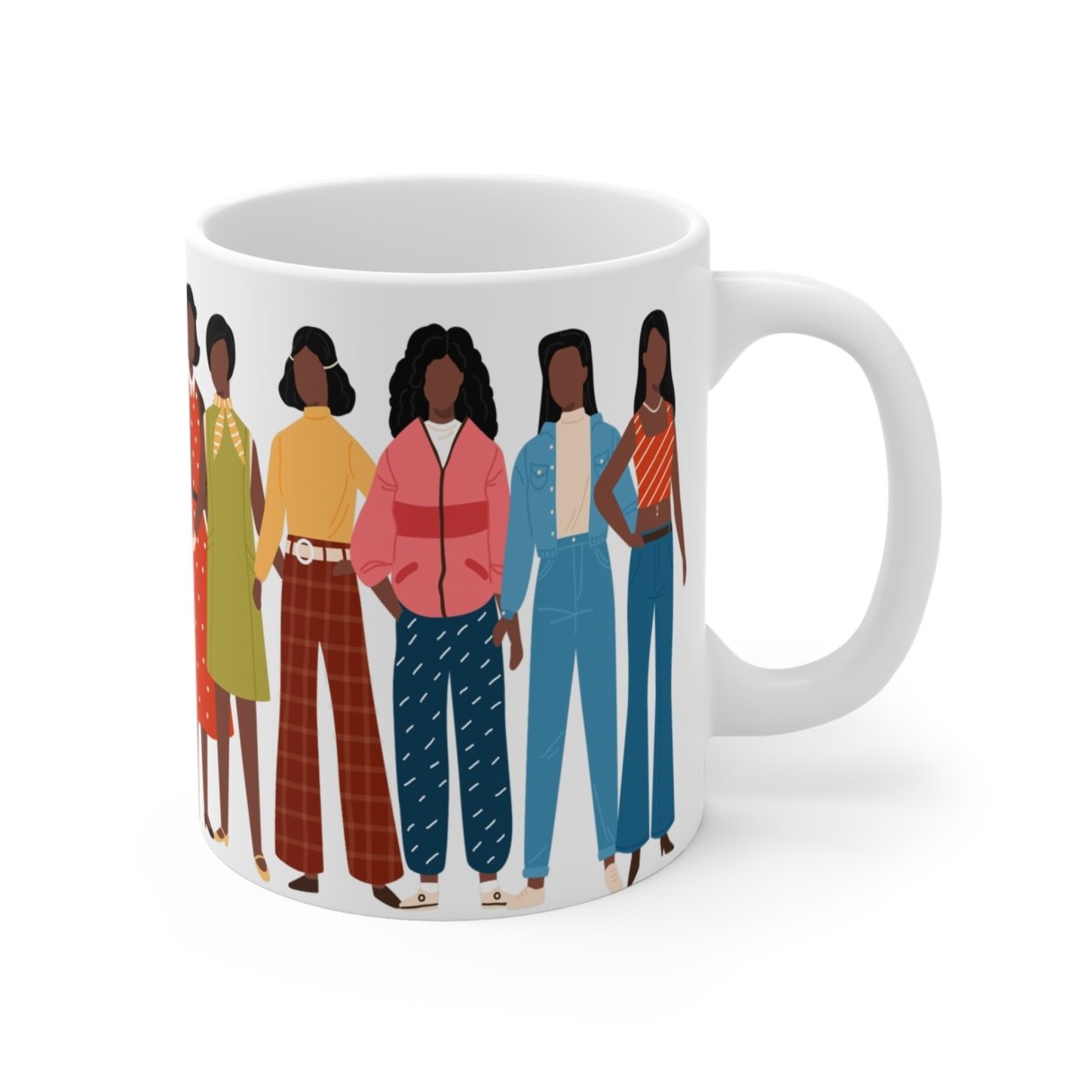 Fashion Decades Mug - Afrocentric Art by The Trini Gee