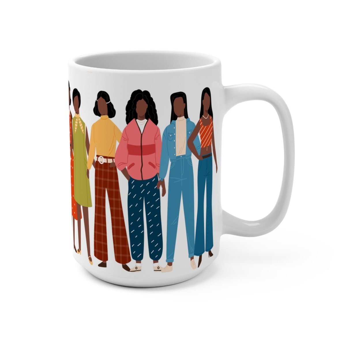 Fashion Decades Mug - Afrocentric Art by The Trini Gee