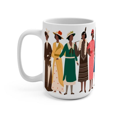 Fashion Decades Mug - Afrocentric Art by The Trini Gee