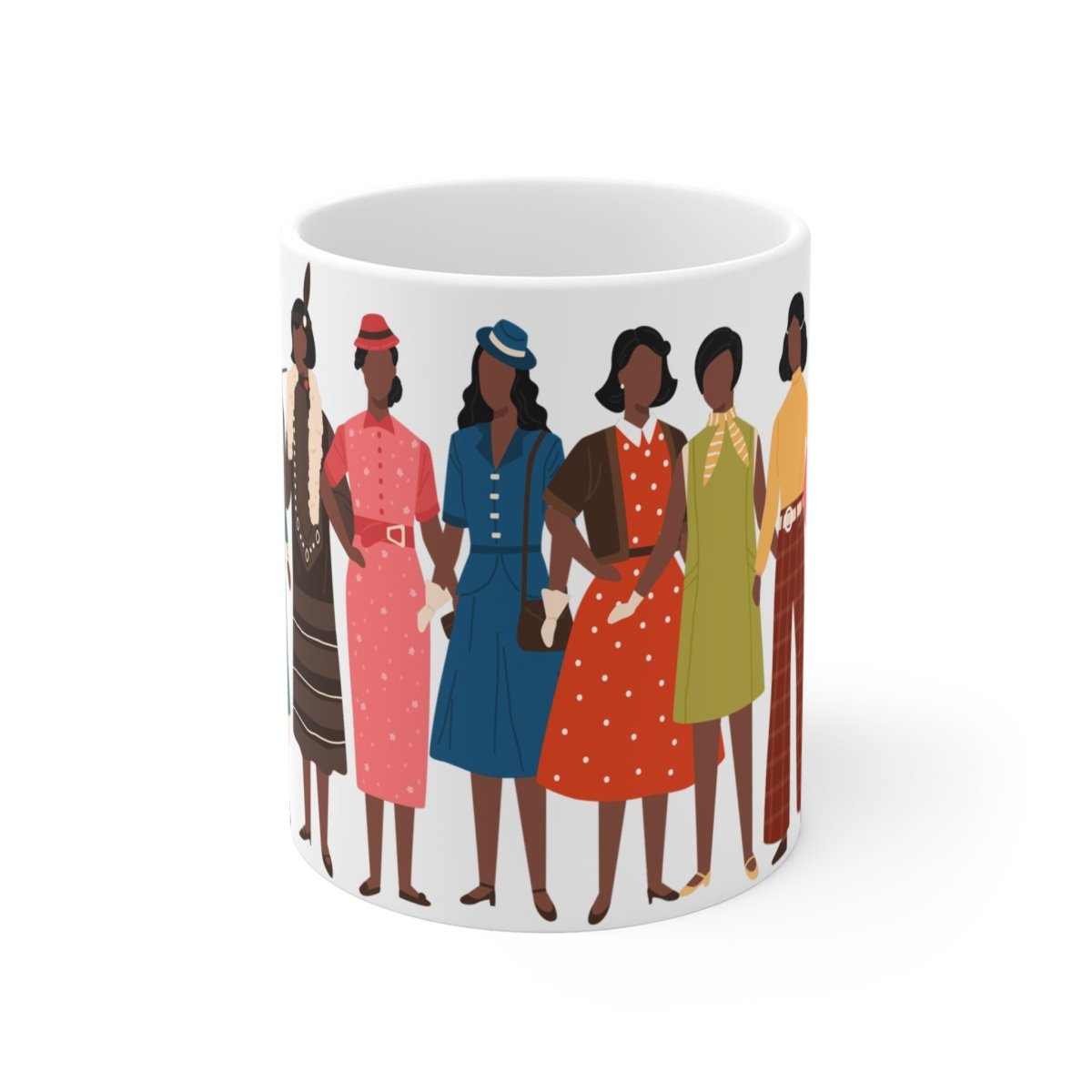 Fashion Decades Mug - Afrocentric Art by The Trini Gee