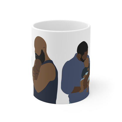 Fatherhood Mug - Afrocentric Art by The Trini Gee