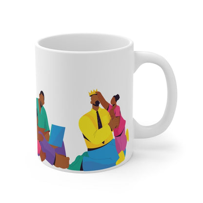 Fatherhood Mug - Afrocentric Art by The Trini Gee