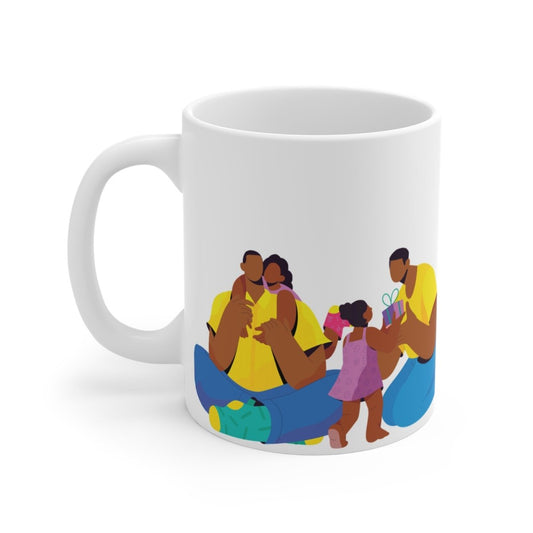 Fatherhood Mug - Afrocentric Art by The Trini Gee