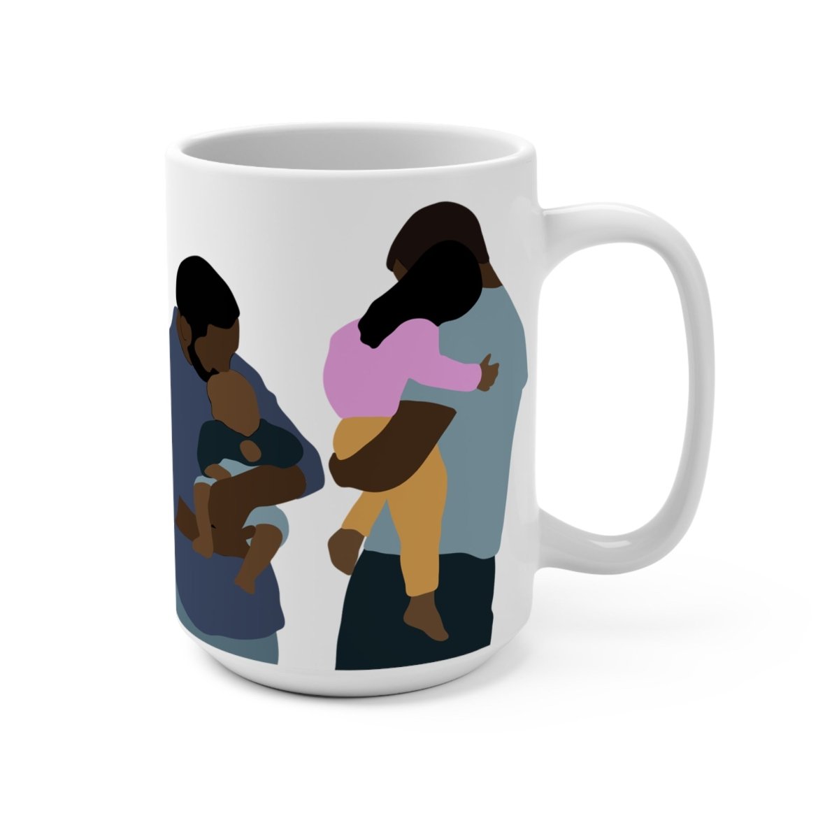 Fatherhood Mug - Afrocentric Art by The Trini Gee
