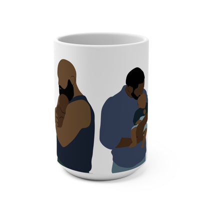 Fatherhood Mug - Afrocentric Art by The Trini Gee