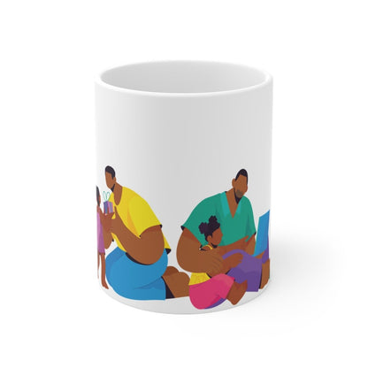 Fatherhood Mug - Afrocentric Art by The Trini Gee