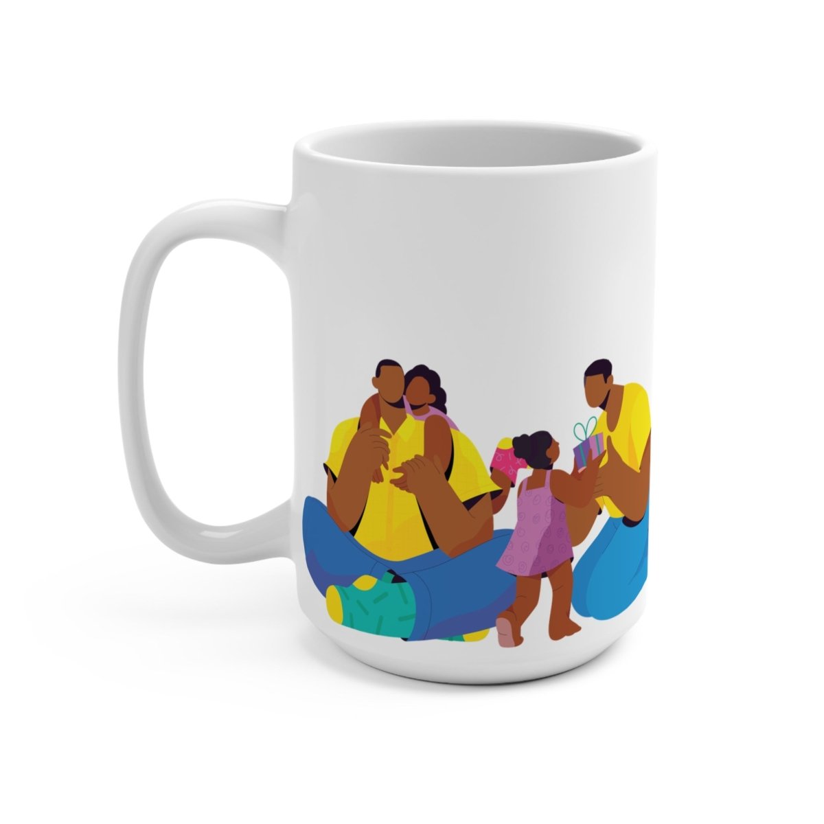Fatherhood Mug - Afrocentric Art by The Trini Gee