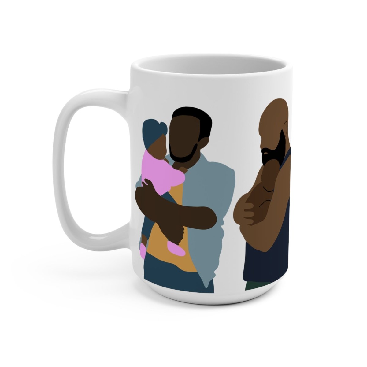 Fatherhood Mug - Afrocentric Art by The Trini Gee