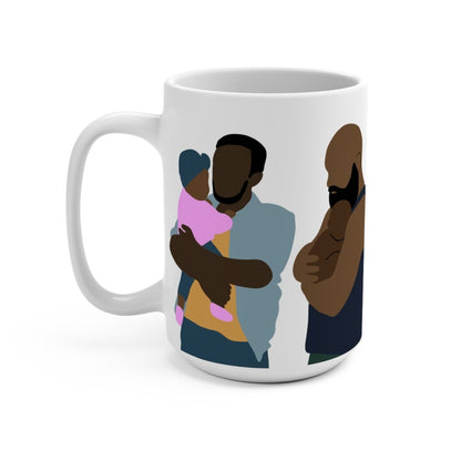 Fatherhood Mug - Afrocentric Art by The Trini Gee