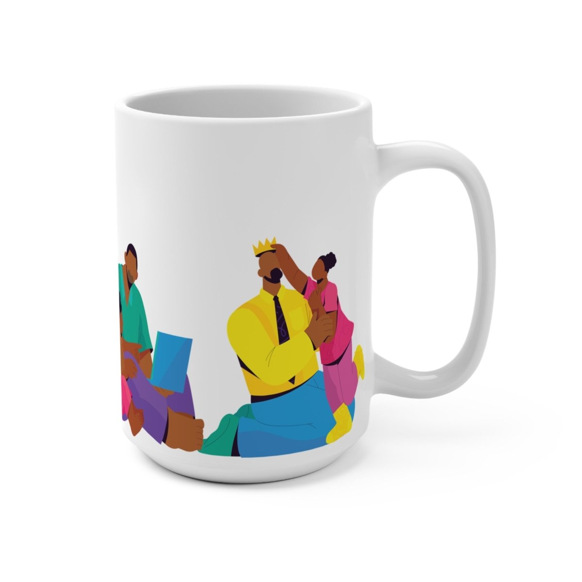 Fatherhood Mug - Afrocentric Art by The Trini Gee