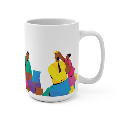 Fatherhood Mug - Afrocentric Art by The Trini Gee