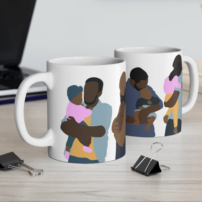 Fatherhood Mug - Afrocentric Art by The Trini Gee