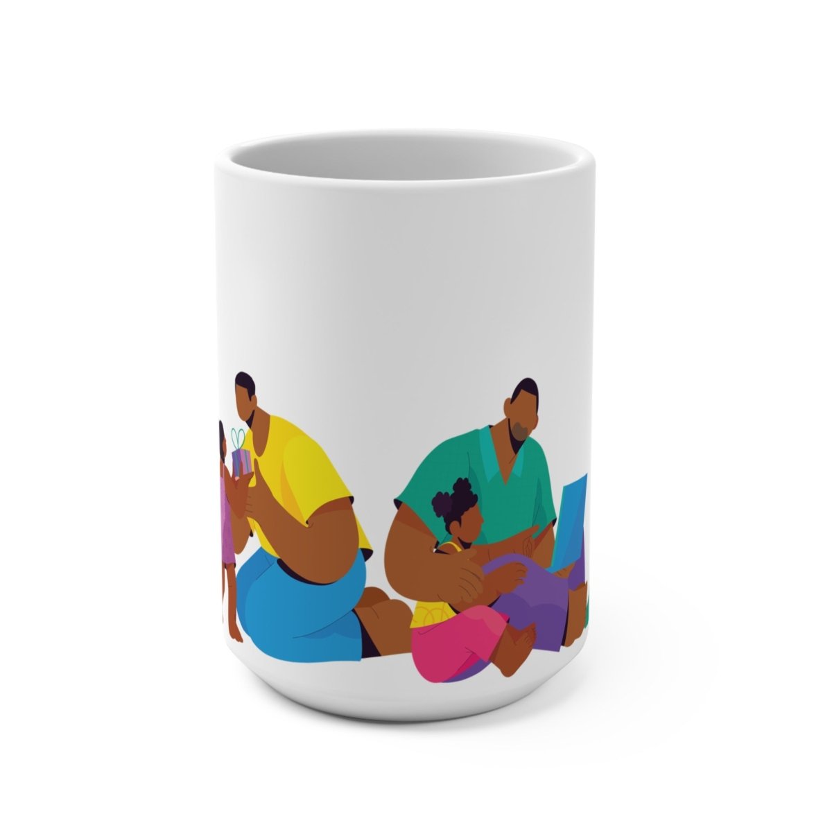 Fatherhood Mug - Afrocentric Art by The Trini Gee