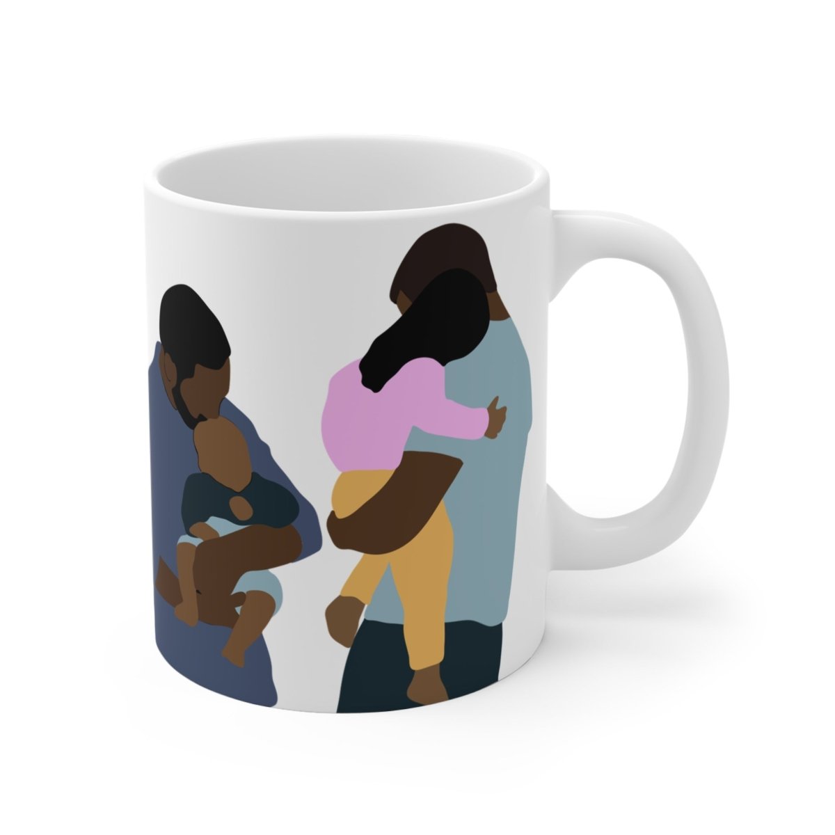 Fatherhood Mug - Afrocentric Art by The Trini Gee