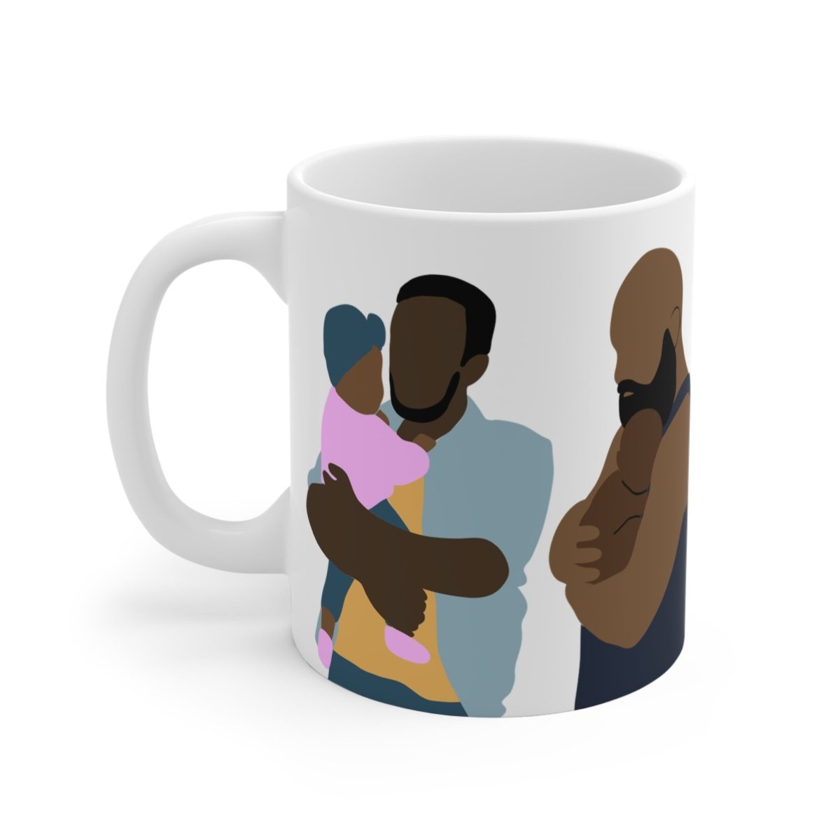 Fatherhood Mug - Afrocentric Art by The Trini Gee