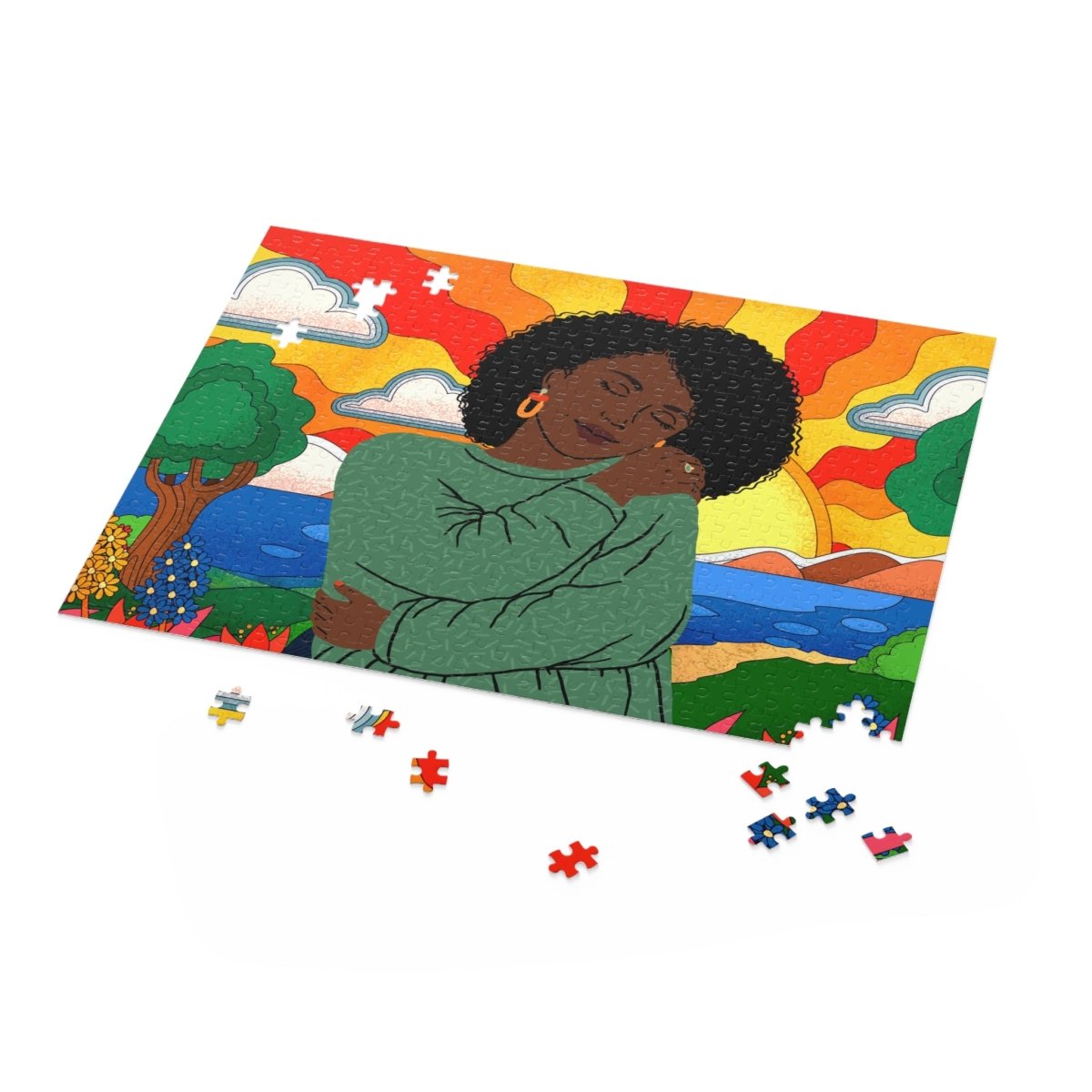 Feeling Good Puzzle - Afrocentric Art by The Trini Gee