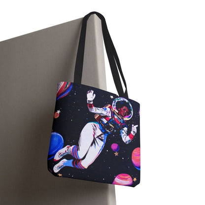 Female Astronaut Tote Bag - Afrocentric Art by The Trini Gee