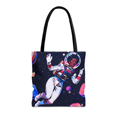 Female Astronaut Tote Bag - Afrocentric Art by The Trini Gee