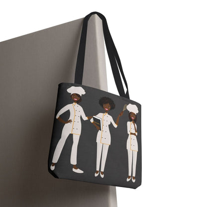 Female Chefs Tote Bag - Afrocentric Art by The Trini Gee