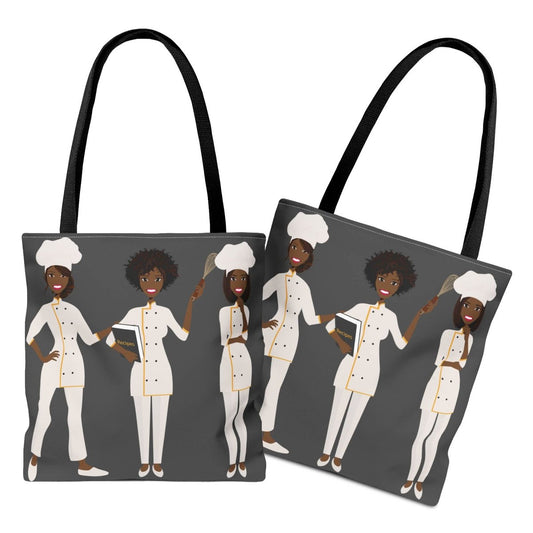 Female Chefs Tote Bag - Afrocentric Art by The Trini Gee