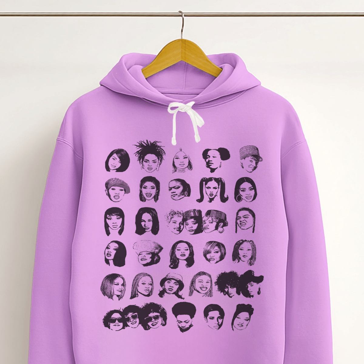 Female Rappers Hoodie - Afrocentric Art by The Trini Gee