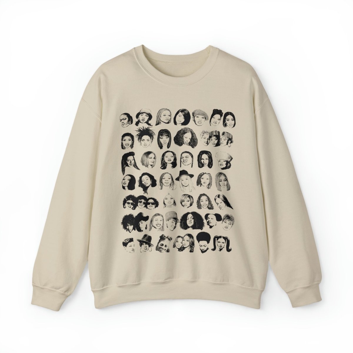 Female Rappers Remix Sweatshirt - Afrocentric Art by The Trini Gee