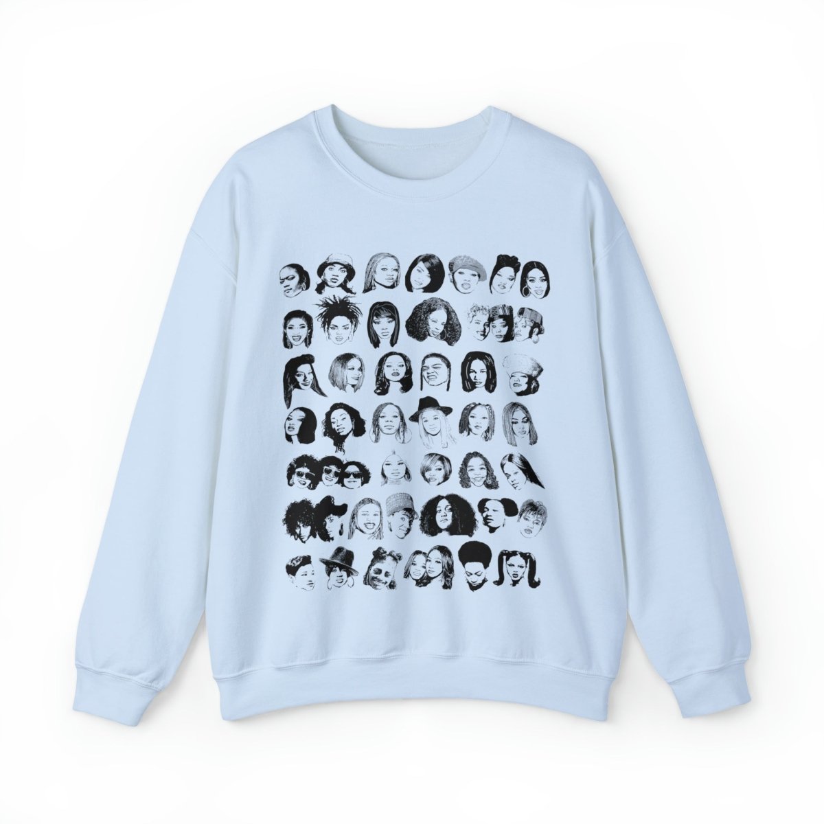 Female Rappers Remix Sweatshirt - Afrocentric Art by The Trini Gee