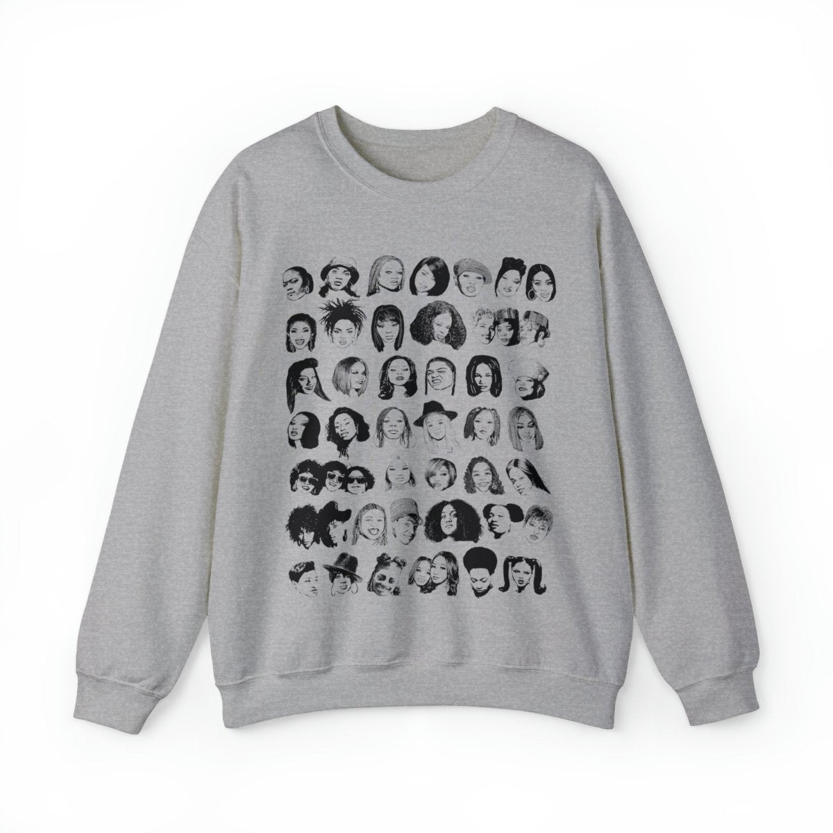 Female Rappers Remix Sweatshirt - Afrocentric Art by The Trini Gee