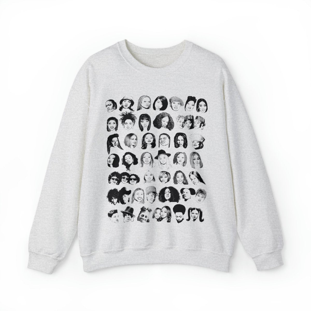 Female Rappers Remix Sweatshirt - Afrocentric Art by The Trini Gee