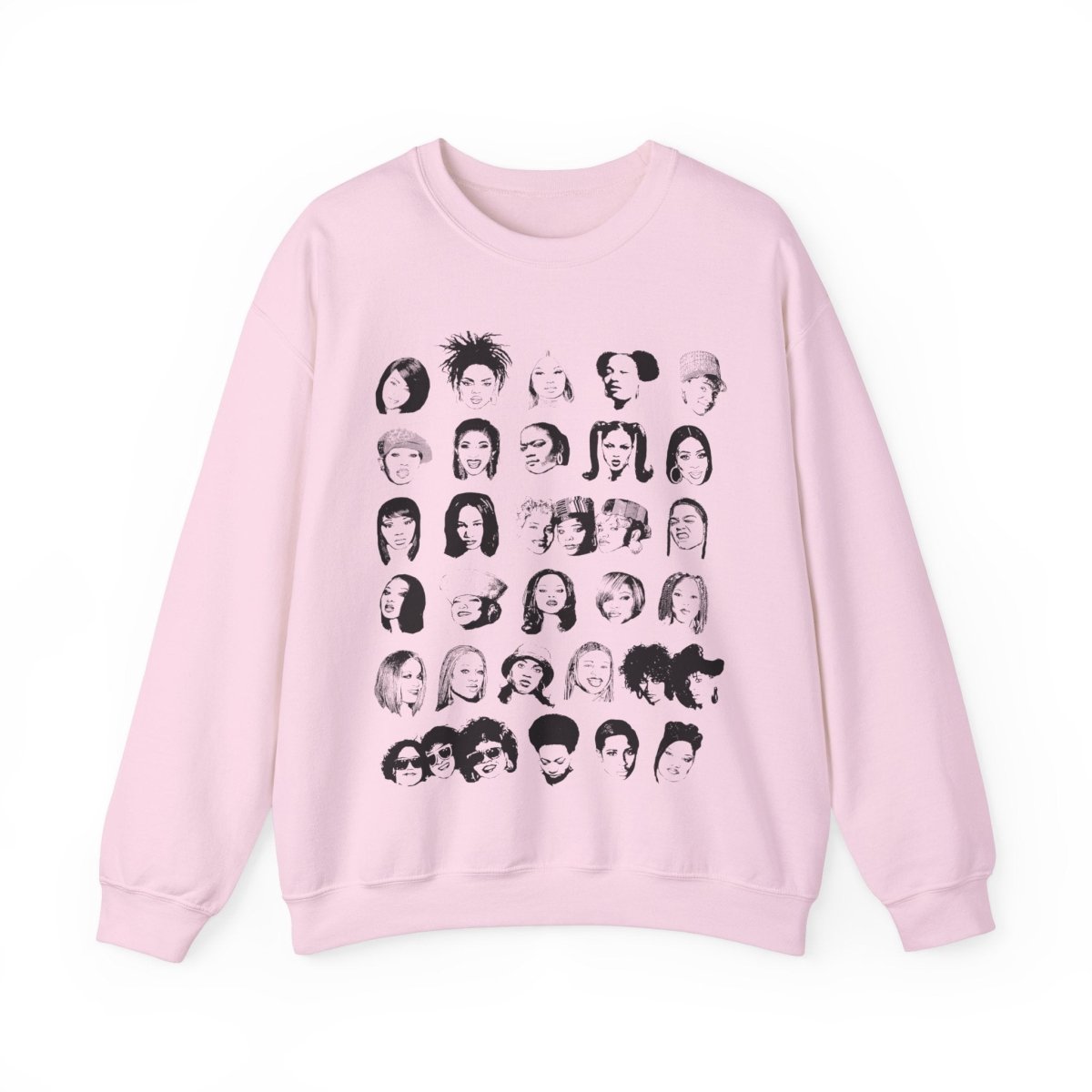 Female Rappers Sweatshirt - Afrocentric Art by The Trini Gee