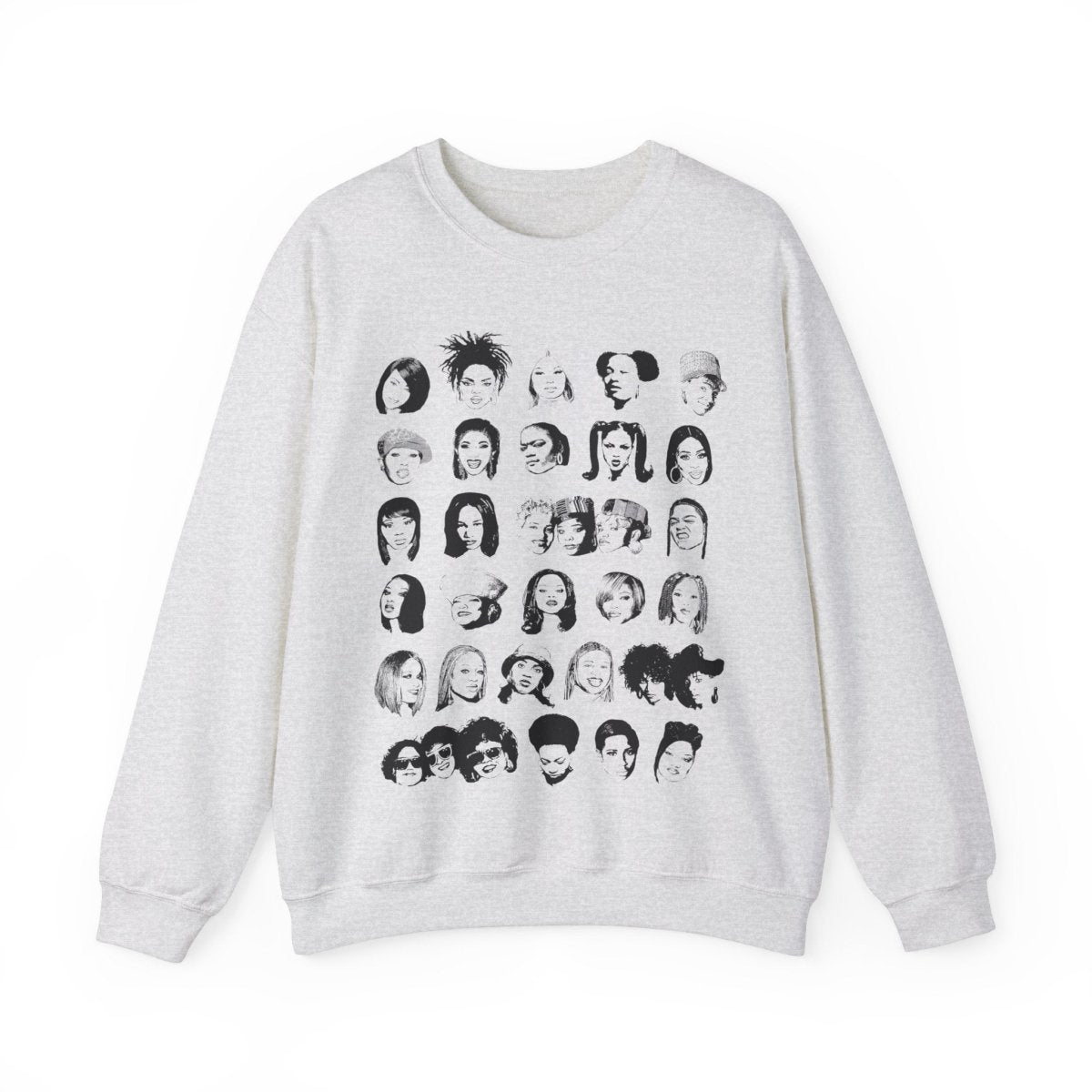 Female Rappers Sweatshirt - Afrocentric Art by The Trini Gee