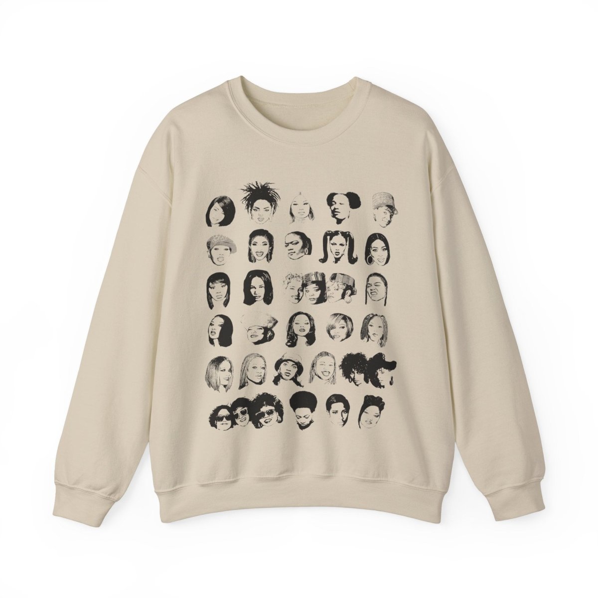 Female Rappers Sweatshirt - Afrocentric Art by The Trini Gee