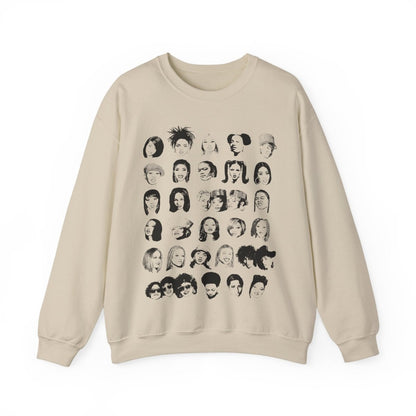 Female Rappers Sweatshirt - Afrocentric Art by The Trini Gee