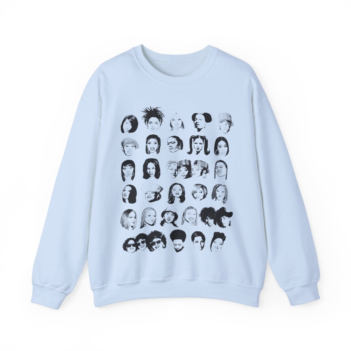 Female Rappers Sweatshirt - Afrocentric Art by The Trini Gee