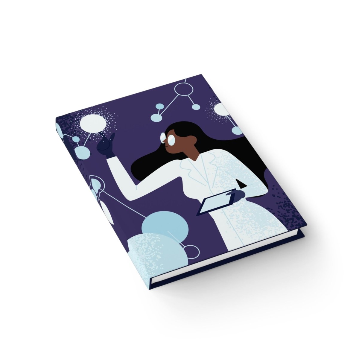 Female Scientist Journal - Afrocentric Art by The Trini Gee