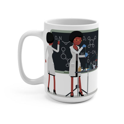 Female Scientist Mug - Afrocentric Art by The Trini Gee