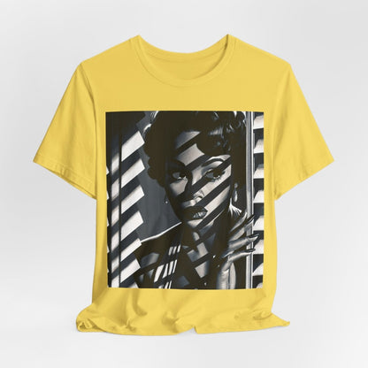 Film Noir Portrait T-Shirt - Afrocentric Art by The Trini Gee